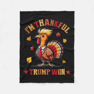 Trump won in 2024 en nam de Amerikaan terug Fleece Deken