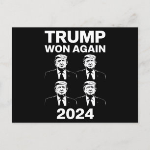 Trump Won Opnieuw 2024 Verkiezing Inauguratie Dag  Briefkaart
