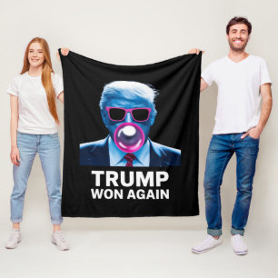 Trump won opnieuw de verkiezingen van 2024 Preside Fleece Deken