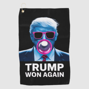 Trump won opnieuw de verkiezingen van 2024 stem pr golfhanddoek