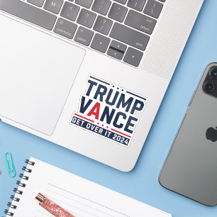 Trump Won Verkiezingen 2024 President Trump Vance Sticker