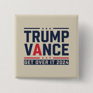 Trump Won Verkiezingen 2024 President Trump Vance Vierkante Button 5,1 Cm