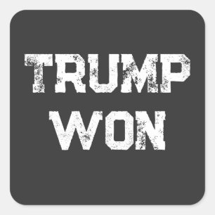 Trump Won Vierkante Sticker