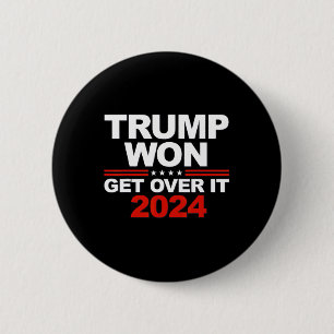 Trump won voor zijn tweede termijn Trump 2024 Ronde Button 5,7 Cm