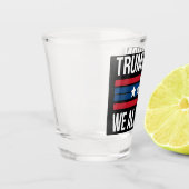 Trump won We All Won 2024 Amerikaanse vlag Trump w Shot Glas (Links)