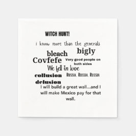 Trump Word Cloud Typografie Servet