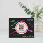 Trump Word Salade Briefkaart (Staand voorkant)