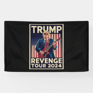 Trump wraak tour 2024 Politieke verkiezing 2024 Spandoek