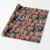 Trump Wrapping Paper Cadeaupapier (Uitgerold)