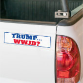 Trump... WWJD-antitrump Bumpersticker (Op Truck)