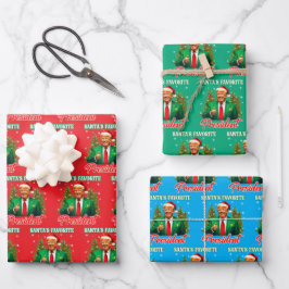Trump Xmas Gift Wrap | Het favoriete President van Inpakpapier Vel