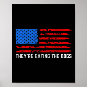 Trump Ze eten de honden  Poster