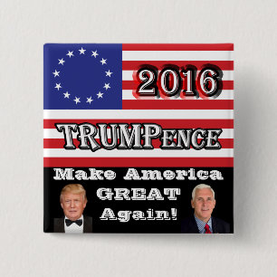 TRUMPence 2016 - maak Amerika Groot opnieuw! Vierkante Button 5,1 Cm