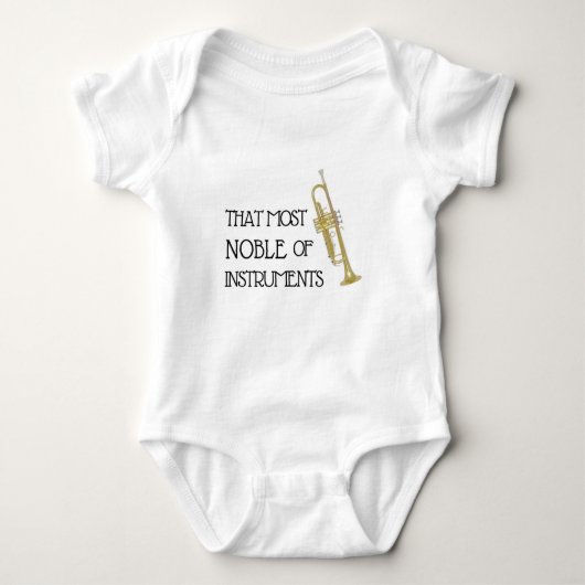 Trumpet Baby Bodysuit (Voorkant)