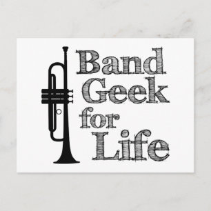 Trumpet Band Geek Briefkaart