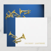 Trumpet Blue Gold Merci plat (Devant / Derrière)