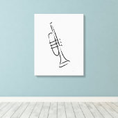 Trumpet Canvas Afdruk (Insitu (Houten vloer))