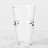 Trumpet cartoon illustratie glas (Links)