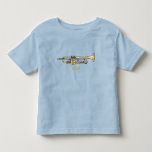 Trumpet cartoon illustratie kinder shirts
