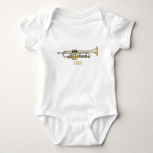 Trumpet cartoon illustratie romper
