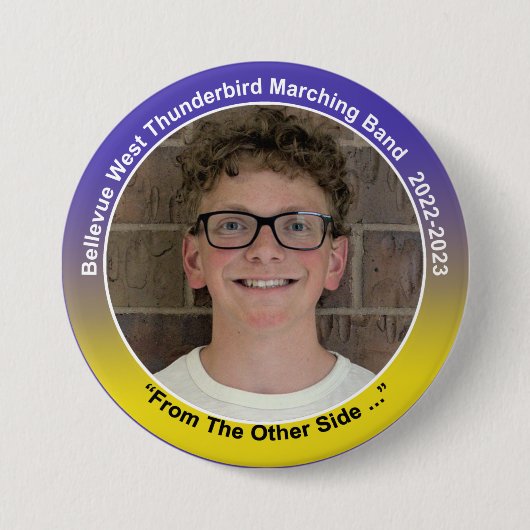 Trumpet Casey 10 Ronde Button 7,6 Cm (Voorkant)