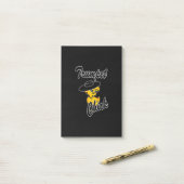 Trumpet Chick #4 Post-it® Notes (Op bureau)