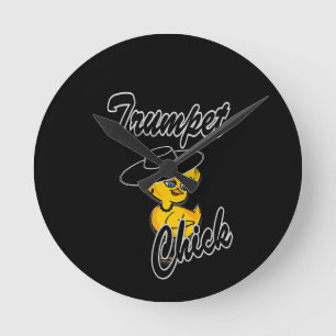 Trumpet Chick #4 Ronde Klok
