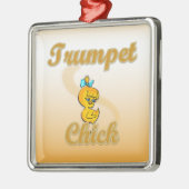 Trumpet Chick Metalen Ornament (Links)