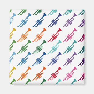 Trumpet Colorful Fun Array Music Magneet
