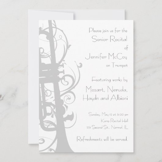 Trumpet Considérant Invitation (Devant)