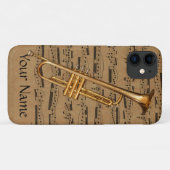 Trumpet Custom Musical Notes Case-Mate iPhone Case (Achterkant (horizontaal))