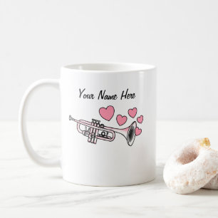 Trumpet Custom Wedding Mok Messing Muzikant