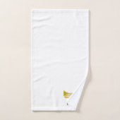 Trumpet Design Monogrammed (Serviette à main)