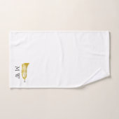 Trumpet Design Monogrammed (Serviette à main)