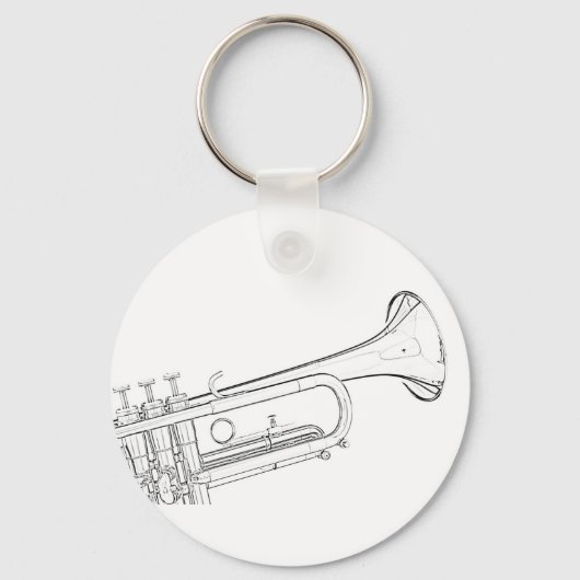Trumpet Drawing Sleutelhanger (Voorkant)