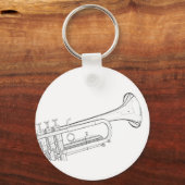 Trumpet Drawing Sleutelhanger (Voorkant)