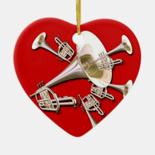 Trumpet Dream-kerstversiering Keramisch Ornament