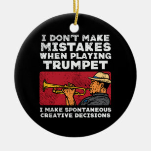 Trumpet - Een Trumpet afspelen Keramisch Ornament