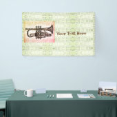 Trumpet en Muzieknoten Spandoek (Beurs)