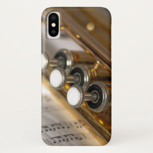 Trumpet en vel Music Brass Instrument iPhone X Hoesje