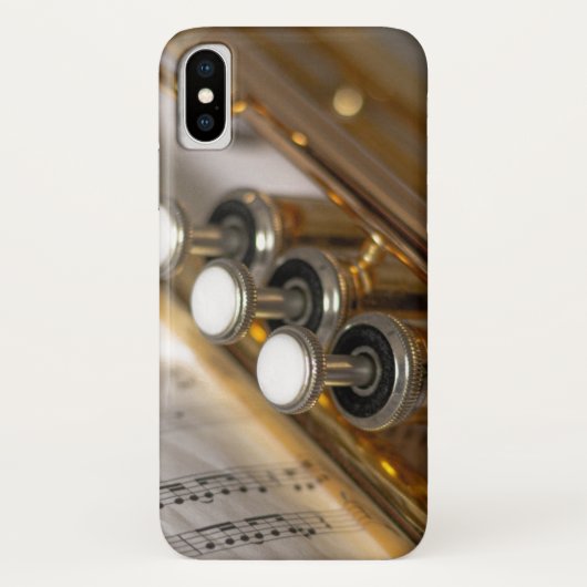 Trumpet en vel Music Brass Instrument Case-Mate iPhone Case (Achterkant)