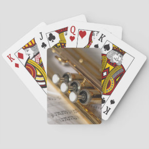 Trumpet en vel Music Brass Instrument Pokerkaarten
