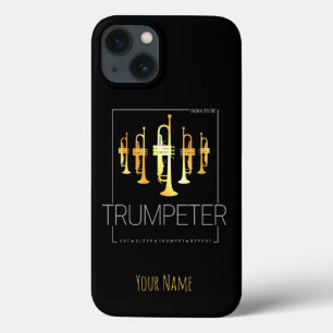 Trumpet Geboren als Trumpeter voor muzikanten iPhone 13 Hoesje
