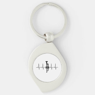 Trumpet hartslag sleutelhanger