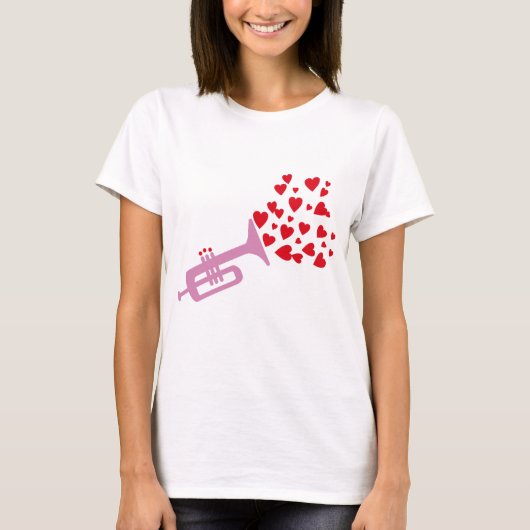 Trumpet Hearts T-shirt (Voorkant)