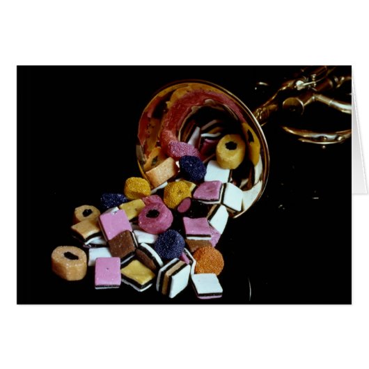 Trumpet Horn met kerstmis met Snoep van zoethout (Voorkant Horizontaal)