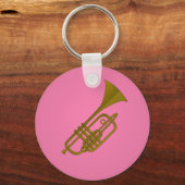 Trumpet-illustratie sleutelhanger (Voorkant)
