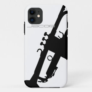 Trumpet iPhone5/5S met aangepaste naam iPhone 11 Hoesje