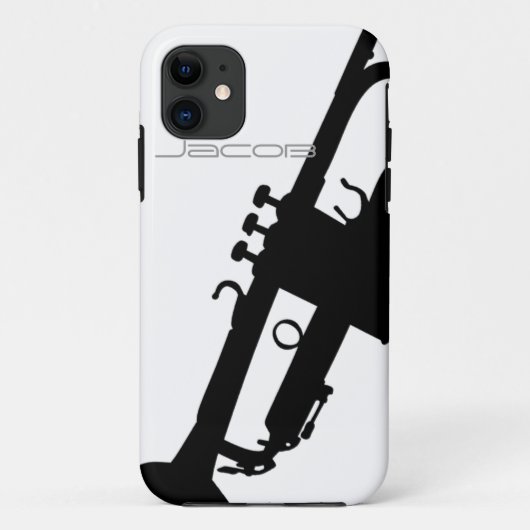 Trumpet iPhone5/5S met aangepaste naam Case-Mate iPhone Case (Achterkant)
