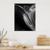 Trumpet jazzgeluid poster (Keuken)